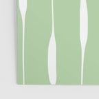Sage Green Threaded Stripes Minimalist Modern Pattern Poster Gallery Image 3
