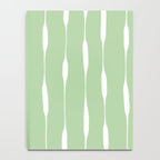 Sage Green Threaded Stripes Minimalist Modern Pattern Notebook Gallery Image 4