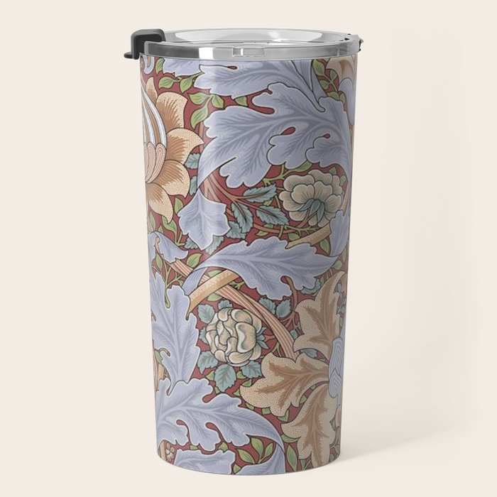William Morris Vintage St James Palace Lilac 1881 Travel Mug Gallery Image 3
