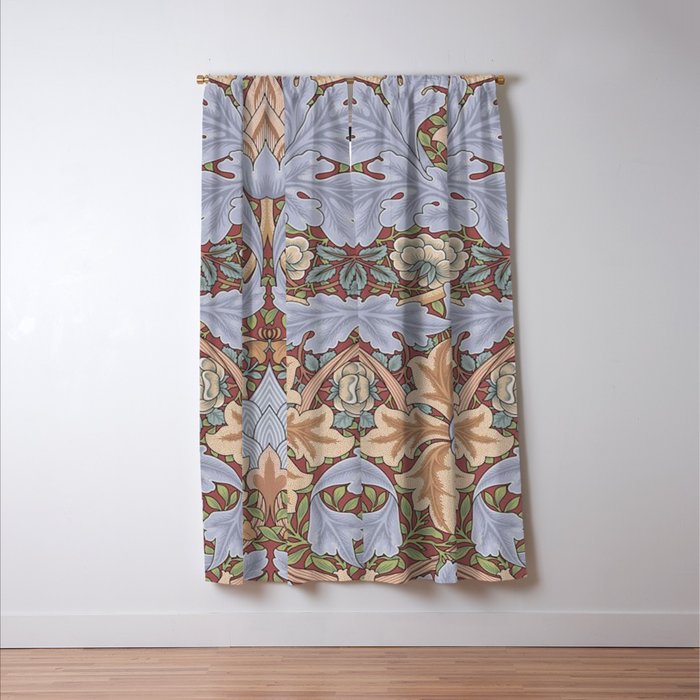 William Morris Vintage St James Palace Lilac 1881 Window Curtain Gallery Image 3