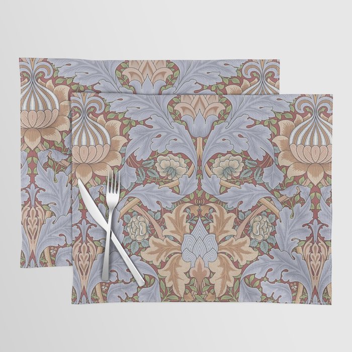 William Morris Vintage St James Palace Lilac 1881 Placemat Gallery Image 1