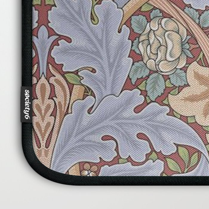 William Morris Vintage St James Palace Lilac 1881 Laptop Sleeve Gallery Image 3