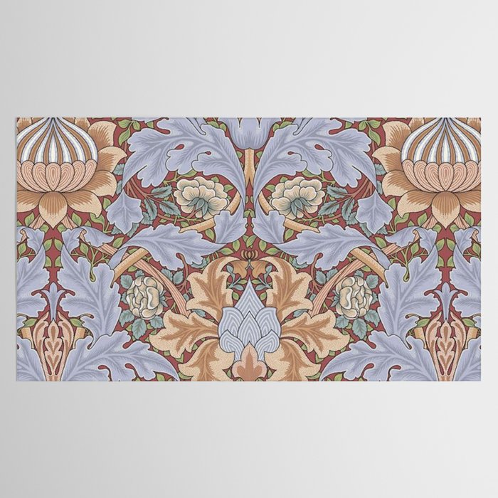 William Morris Vintage St James Palace Lilac 1881 Tablecloth Gallery Image 2