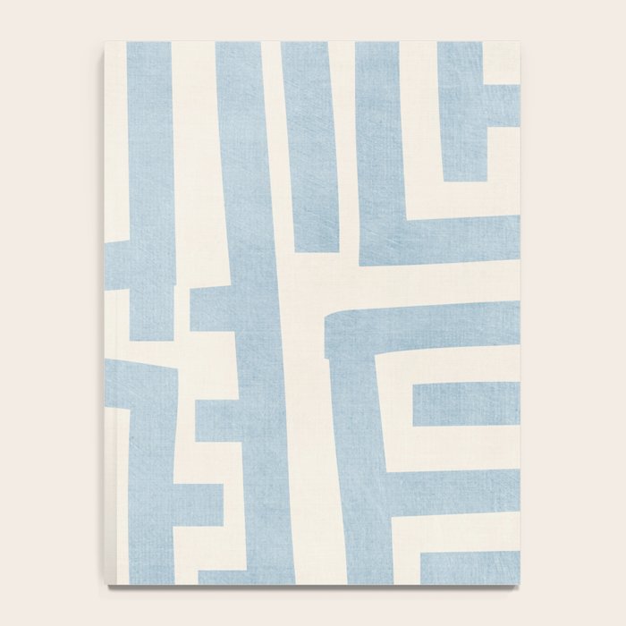 Light Blue Lines Geometric Design Artwork Notebook Gallery Image 4