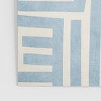 Light Blue Lines Geometric Design Artwork Poster Gallery Image 3