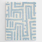 Light Blue Lines Geometric Design Artwork Jigsaw Puzzle Gallery Image 1