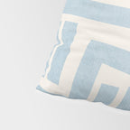 Light Blue Lines Geometric Design Artwork Pillow Sham Gallery Image 4