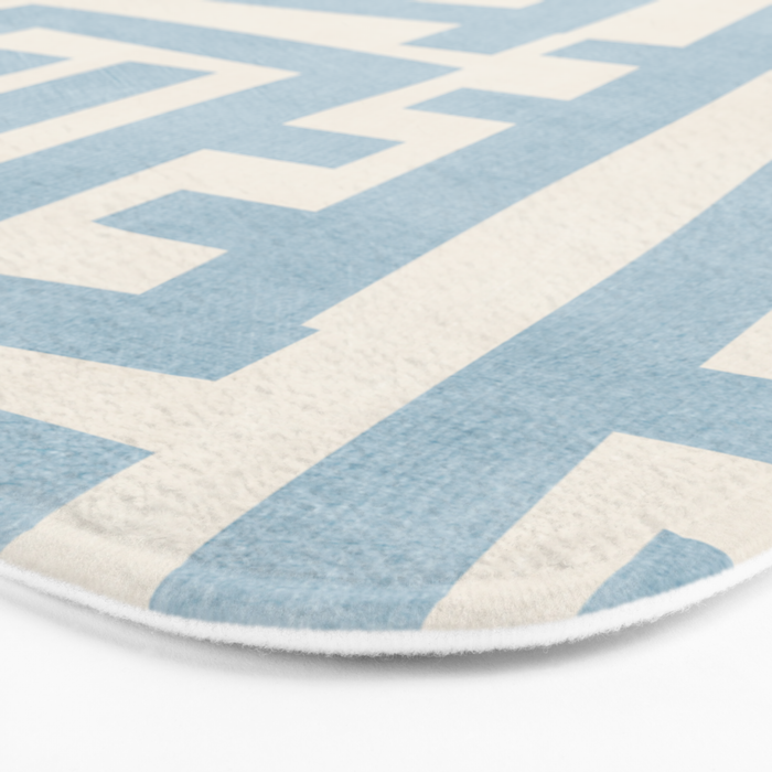 Light Blue Lines Geometric Design Artwork Bath Mat Gallery Image 3