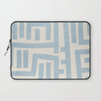 Light Blue Lines Geometric Design Artwork Laptop Sleeve Gallery Image 1