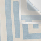 Light Blue Lines Geometric Design Artwork Wall Tapestry Gallery Image 3