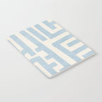 Light Blue Lines Geometric Design Artwork Notebook Gallery Image 2