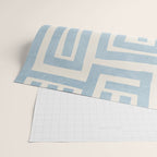 Light Blue Lines Geometric Design Artwork Wrapping Paper Gallery Image 2