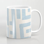 Light Blue Lines Geometric Design Artwork Coffee Mug Gallery Image 1