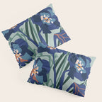 Wild flowers light â modern floral illustration Pillow Sham Gallery Image 3
