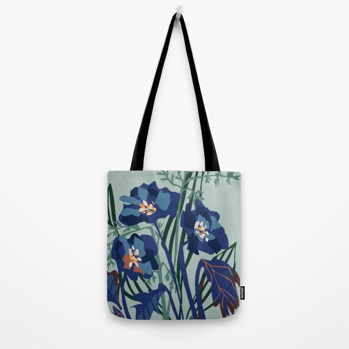 Wild flowers light â modern floral illustration Tote Bag Gallery Image 2