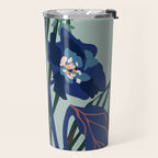 Wild flowers light â modern floral illustration Travel Mug Gallery Image 2