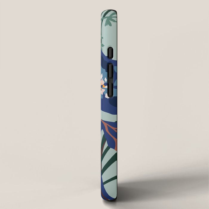 Wild flowers light â modern floral illustration iPhone Case Gallery Image 2