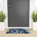 Wild flowers light â modern floral illustration Welcome Mat Gallery Image 3