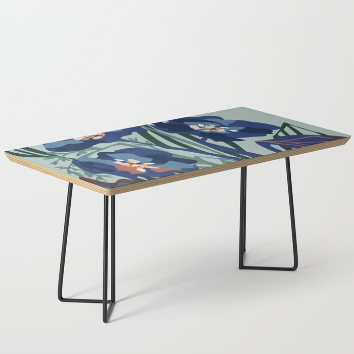 Wild flowers light â modern floral illustration Coffee Table Gallery Image 1
