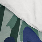 Wild flowers light â modern floral illustration Comforter Gallery Image 4