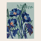 Wild flowers light â modern floral illustration Poster Gallery Image 4