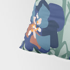 Wild flowers light â modern floral illustration Pillow Sham Gallery Image 4