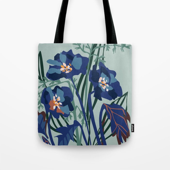 Wild flowers light â modern floral illustration Tote Bag Gallery Image 1