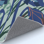 Wild flowers light â modern floral illustration Rug Gallery Image 4
