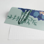 Wild flowers light â modern floral illustration Wrapping Paper Gallery Image 2