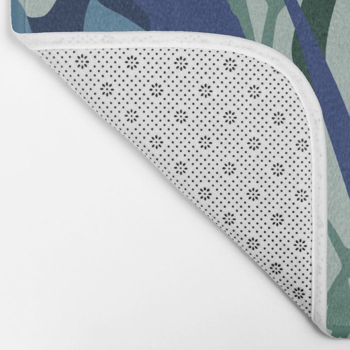 Wild flowers light â modern floral illustration Bath Mat Gallery Image 2