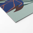 Wild flowers light â modern floral illustration Welcome Mat Gallery Image 2