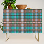 Earthy Tartan Elegance Credenza Gallery Image 1