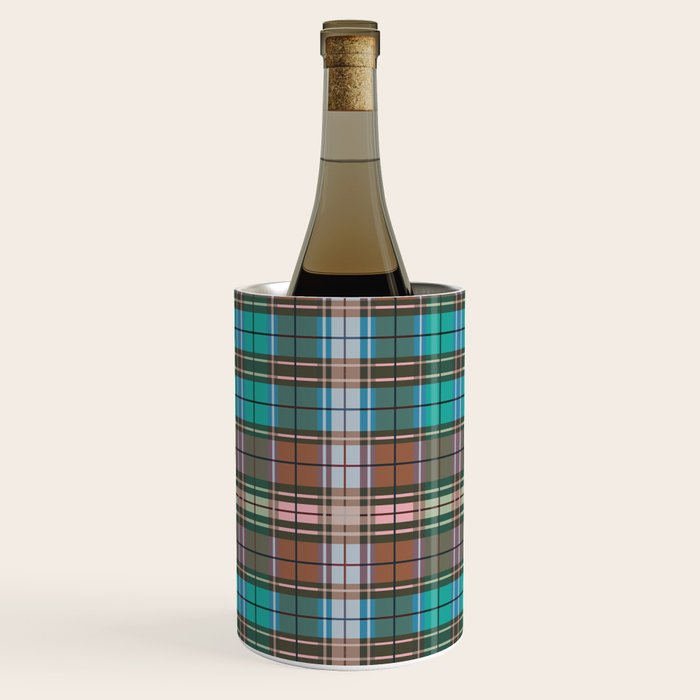 Earthy Tartan Elegance Wine Chiller Gallery Image 1