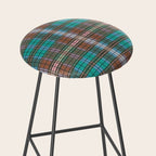 Earthy Tartan Elegance Stool Gallery Image 2