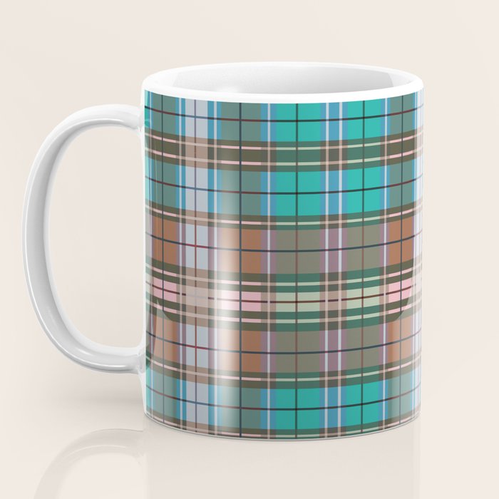 Earthy Tartan Elegance Coffee Mug Gallery Image 3