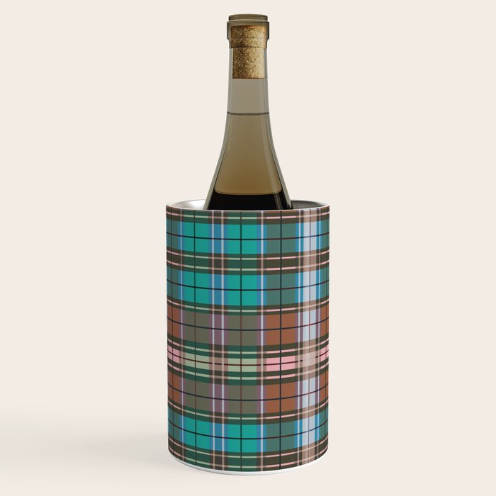 Earthy Tartan Elegance Wine Chiller Gallery Image 3
