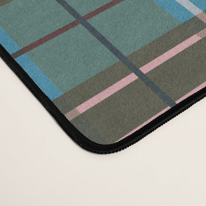 Earthy Tartan Elegance Desk Mat Gallery Image 4