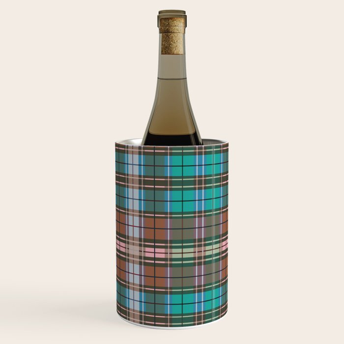 Earthy Tartan Elegance Wine Chiller Gallery Image 2
