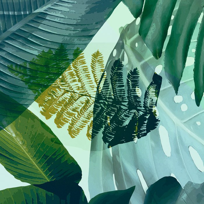 Jungles greens, banana leaf, tropical, Hawaii decor Coffee Mug Gallery Image 2