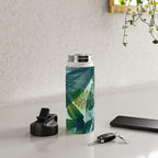 Jungles greens, banana leaf, tropical, Hawaii decor Water Bottle Gallery Image 5