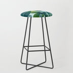 Jungles greens, banana leaf, tropical, Hawaii decor Stool Gallery Image 1