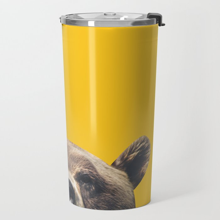 Bear - Yellow Travel Mug Gallery Image 2