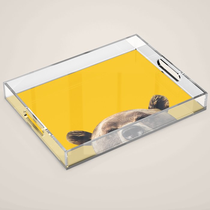 Bear - Yellow Acrylic Tray Gallery Image 1