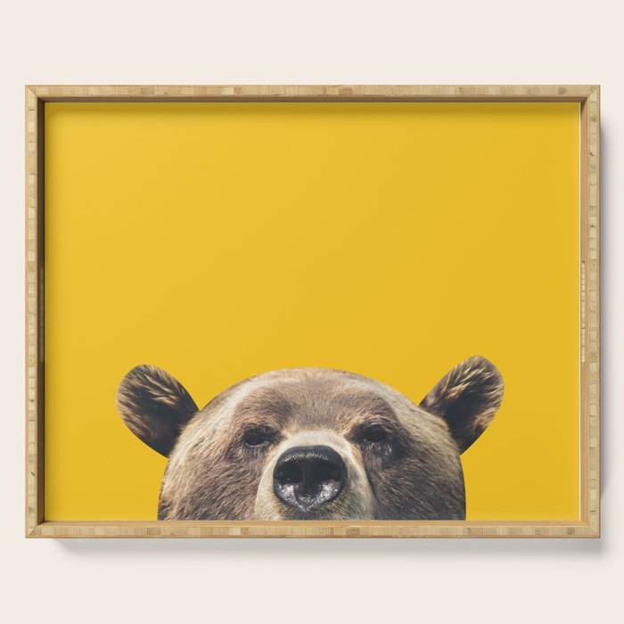 Bear - Yellow Serving Tray