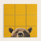 Bear - Yellow Wood Wall Art Gallery Image 1