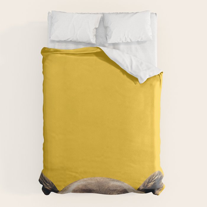 Bear - Yellow Duvet Cover Gallery Image 1