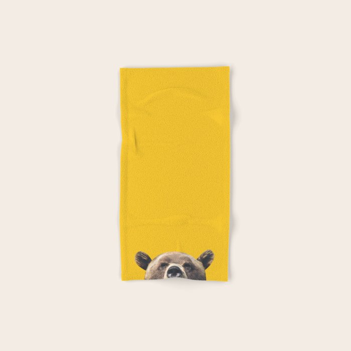 Bear - Yellow Bath Towel Gallery Image 1