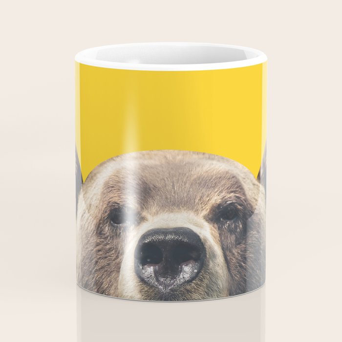 Bear - Yellow Coffee Mug Gallery Image 4