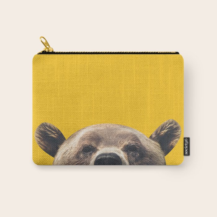 Bear - Yellow Carry All Pouch Gallery Image 1