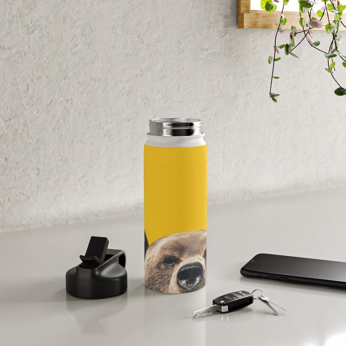 Bear - Yellow Water Bottle Gallery Image 4